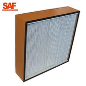 فاصل إطار خشبي مرشح HEPA الصناعي